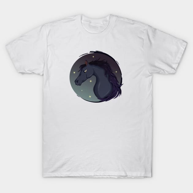 Cartoon horse T-Shirt by klara_art